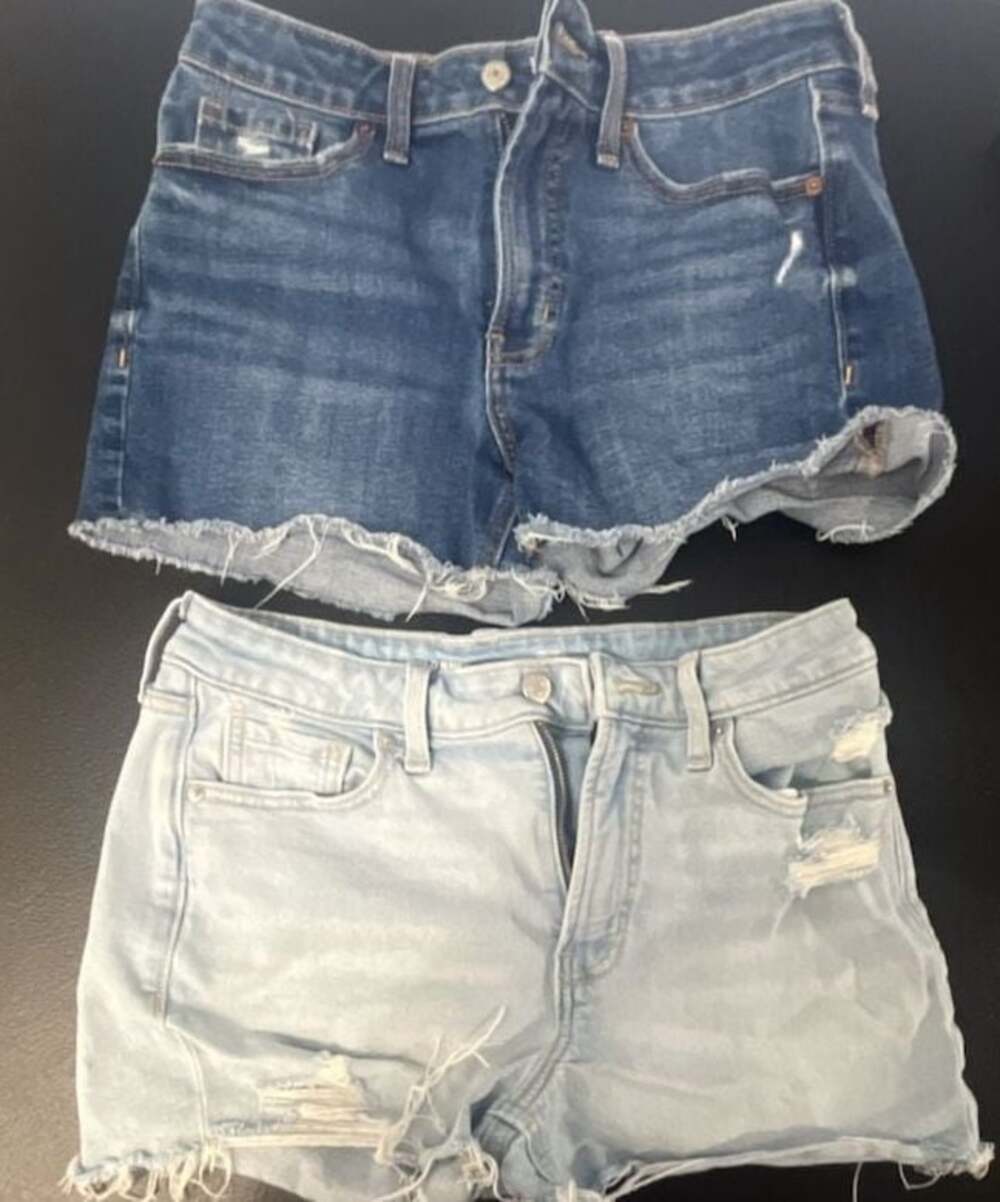 Old Navy High-Rise OG Straight Secret-Smooth Pockets Denim Shorts Bundle